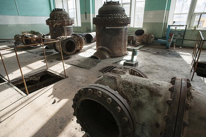 Задвижка трубопровода. Площадь | ГЭС-2