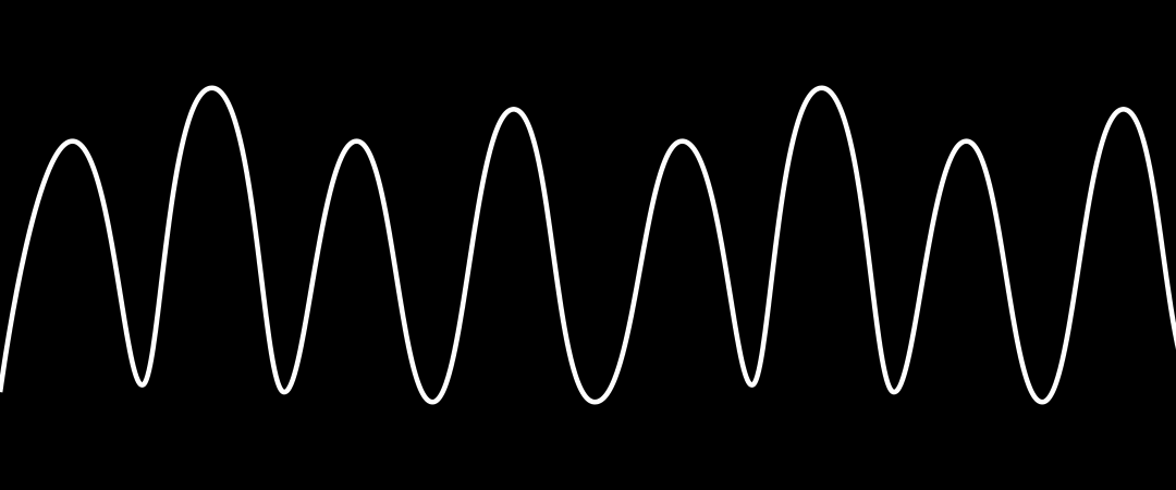 Движущееся изображение звуковой волны