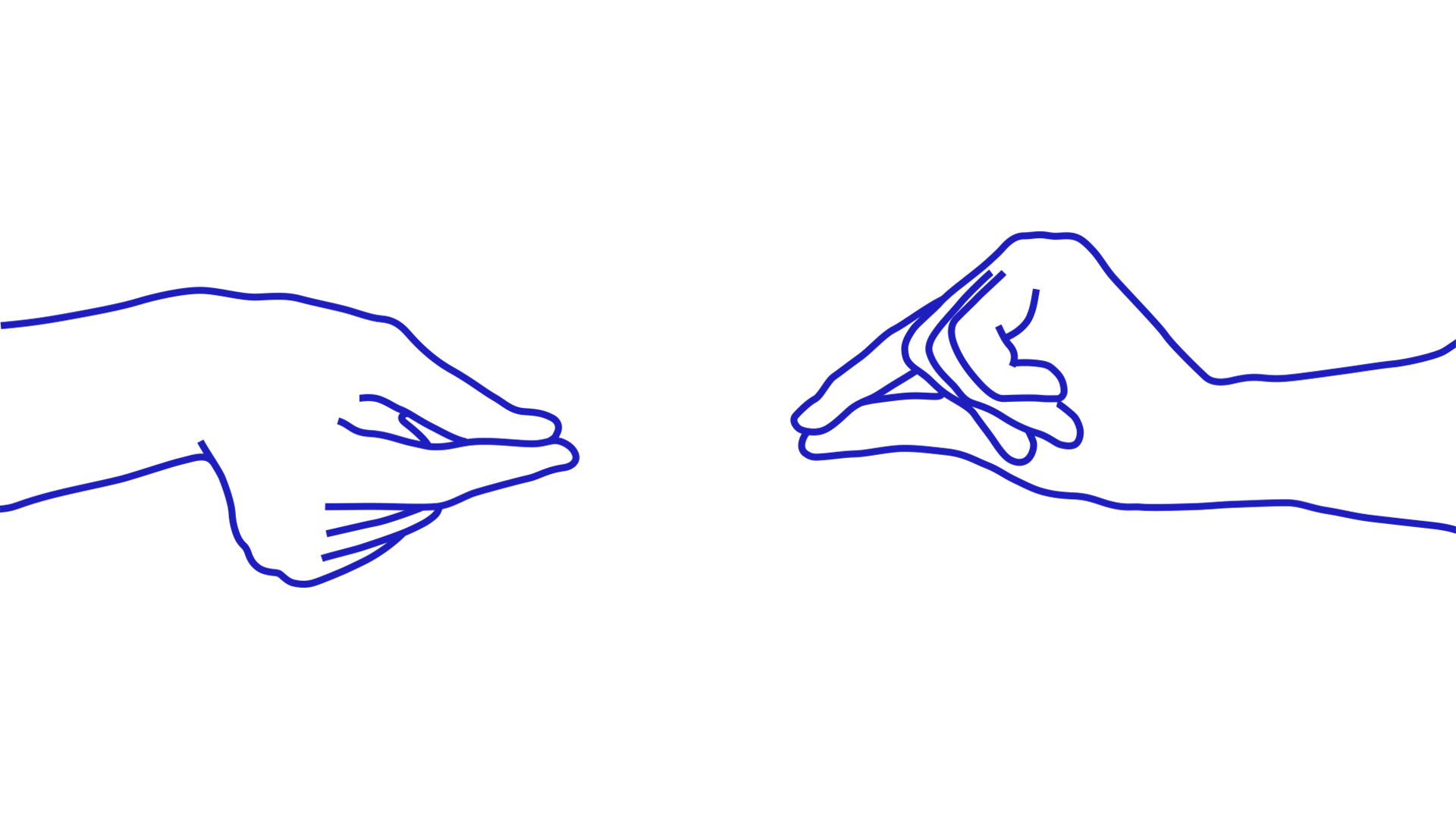 Анимация рук, сложенных в жестах «пик-пик» на русском жестовом языке 